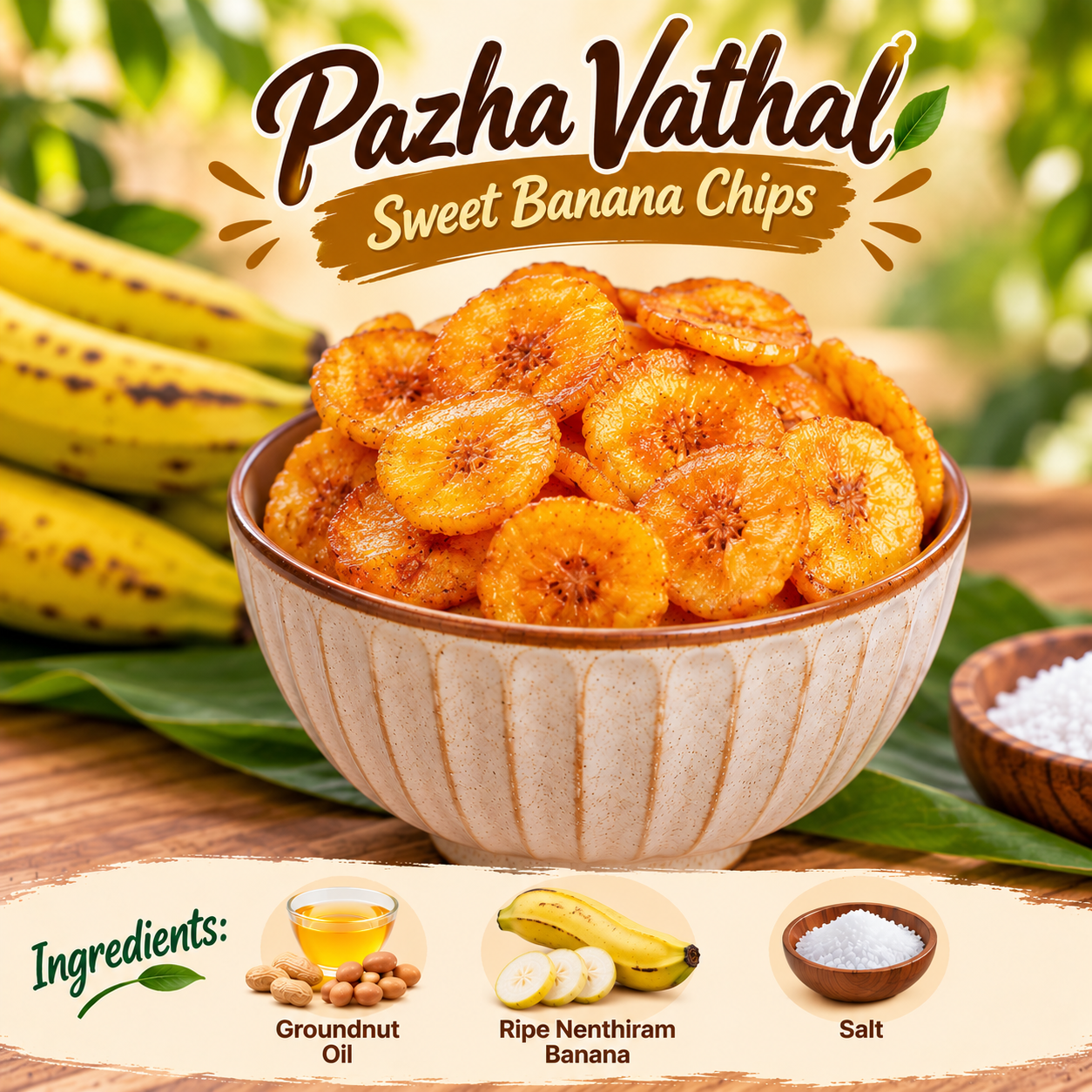 Pazha Vathal Sweet Chips